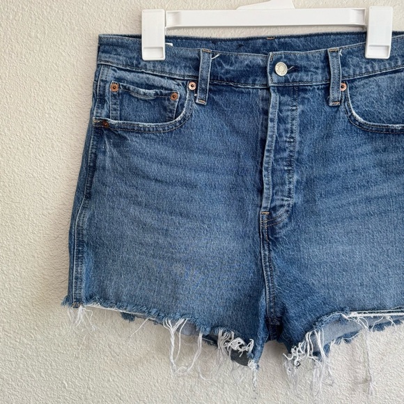 Gap Womens Size 31/12r Cheeky Short Sky High Medium Wash Festival Boho Casual - Picture 2 of 9